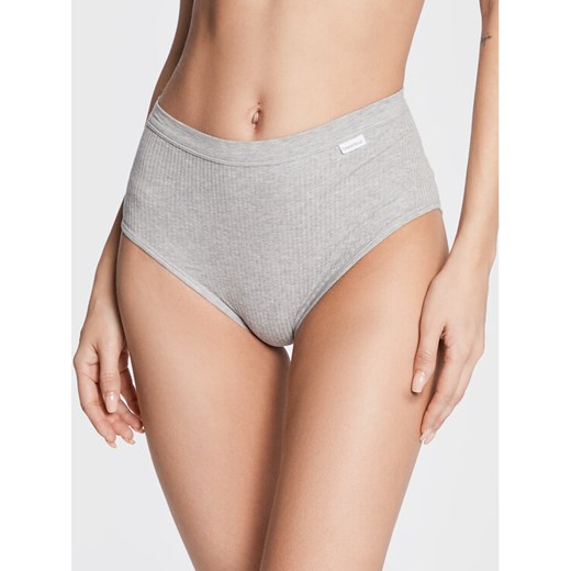 Chantelle Figi klasyczne z wysokim stanem Comfort C15P70 Szary ze sklepu MODIVO w kategorii Majtki damskie - zdjęcie 182618485