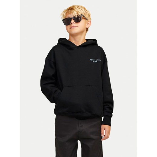 Jack&Jones Junior Bluza Noho Back Graphic 12263292 Czarny Relaxed Fit ze sklepu MODIVO w kategorii Bluzy chłopięce - zdjęcie 182618489