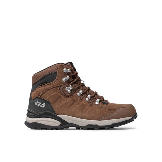 Jack Wolfskin Trekkingi Refugio Texapore Mid W 4050871 Brązowy ze sklepu MODIVO w kategorii Buty trekkingowe damskie - zdjęcie 182618599