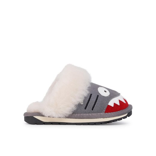 EMU Australia Kapcie Shark Slipper K12436 Szary ze sklepu MODIVO w kategorii Kapcie dziecięce - zdjęcie 182618616