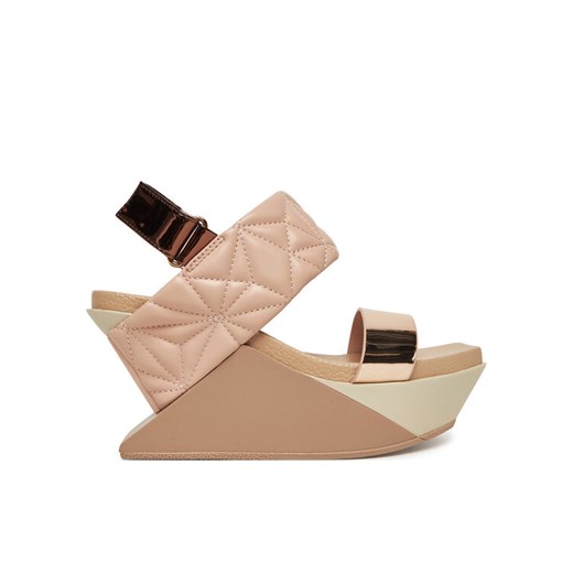 United Nude Sandały Delta Wedge Puffy 10902861188 Beżowy ze sklepu MODIVO w kategorii Sandały damskie - zdjęcie 182618637