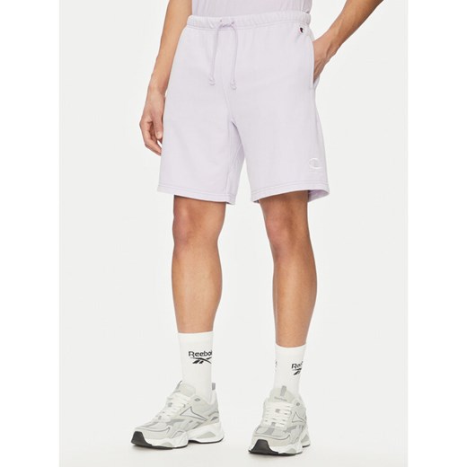 Champion Szorty sportowe 221179 Fioletowy Regular Fit ze sklepu MODIVO w kategorii Spodenki męskie - zdjęcie 182618649
