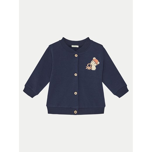 United Colors Of Benetton Bluza 35Q2A501F Granatowy Regular Fit ze sklepu MODIVO w kategorii Bluzy chłopięce - zdjęcie 182618676