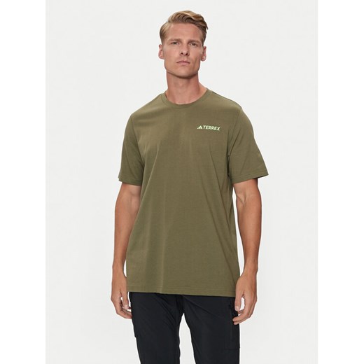 adidas Koszulka techniczna Terrex Graphic MTN 2.0 IM8353 Zielony Regular Fit ze sklepu MODIVO w kategorii T-shirty męskie - zdjęcie 182618686