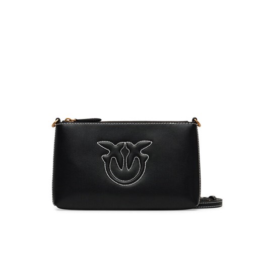 PINKO Torebka Flat Horizontal Mini PE 25 PCPL 104277 A2AN Czarny ze sklepu MODIVO w kategorii Listonoszki - zdjęcie 182618779