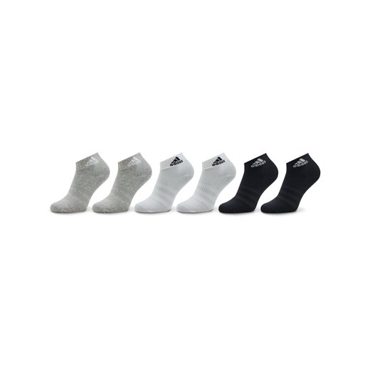 adidas Skarpety Niskie Unisex Thin and Light Sportswear Ankle Socks 6 Pairs IC1307 Szary ze sklepu MODIVO w kategorii Skarpetki damskie - zdjęcie 182618808