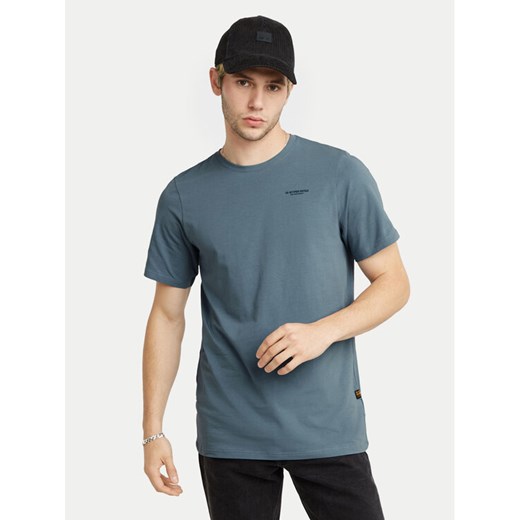 G-Star Raw T-Shirt Base D19070-C723 Niebieski Slim Fit ze sklepu MODIVO w kategorii T-shirty męskie - zdjęcie 182618839