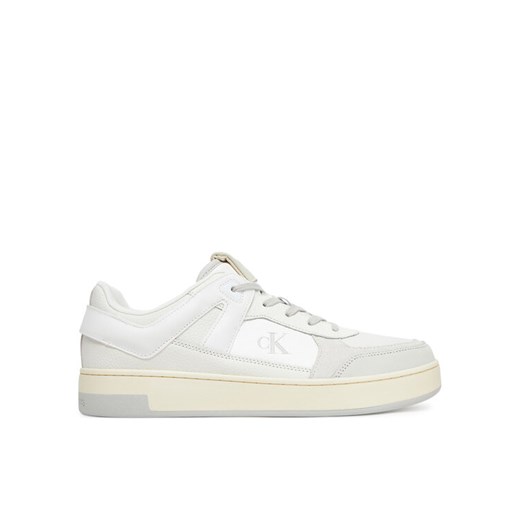 Calvin Klein Jeans Sneakersy Basket Cup Low Laceup Lth Mix YM0YM01308 Biały ze sklepu MODIVO w kategorii Buty sportowe męskie - zdjęcie 182618916
