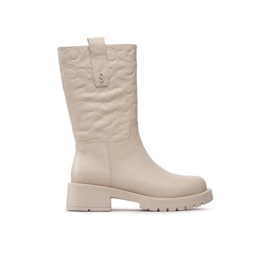 Simple Botki SL-26-02-000036 Beżowy ze sklepu MODIVO w kategorii Botki - zdjęcie 182619035