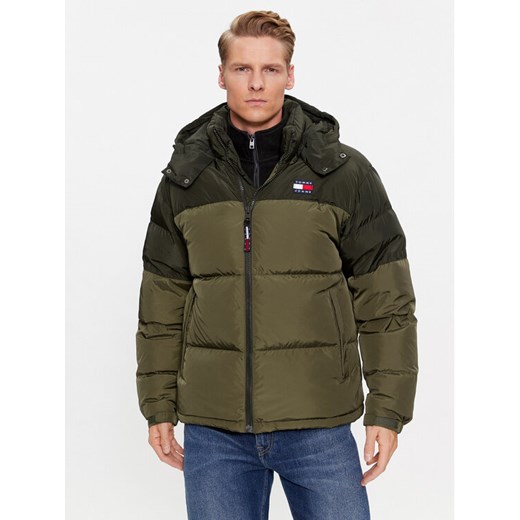 Tommy Jeans Kurtka puchowa Alaska DM0DM17482 Zielony Regular Fit ze sklepu MODIVO w kategorii Kurtki męskie - zdjęcie 182619115