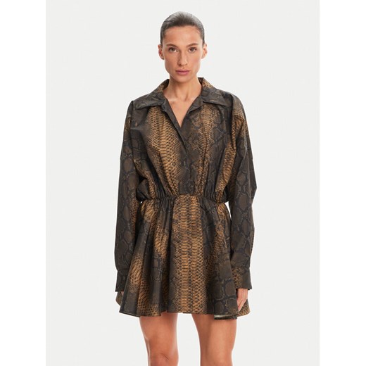 NORMA KAMALI Sukienka codzienna ST4243PHA71302 Brązowy Relaxed Fit ze sklepu MODIVO w kategorii Sukienki - zdjęcie 182619158