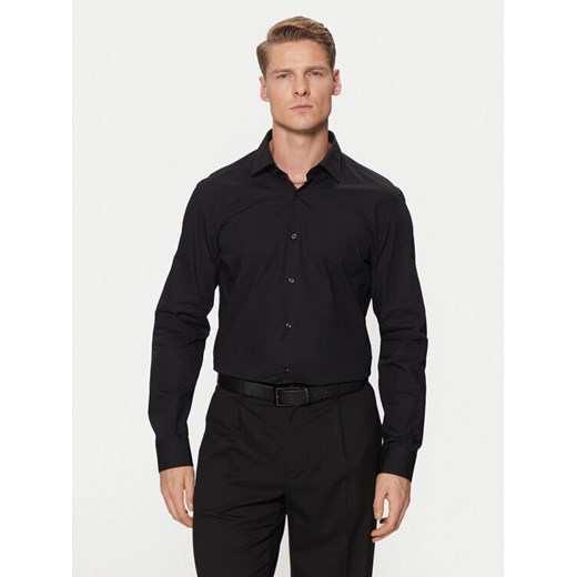HUGO Koszula Koey 50534124 Czarny Slim Fit ze sklepu MODIVO w kategorii Koszule męskie - zdjęcie 182619187