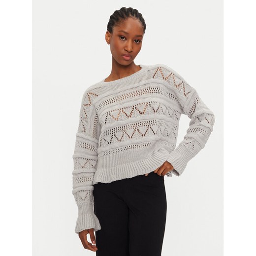 Haveone Sweter MEV-M119 Szary Regular Fit ze sklepu MODIVO w kategorii Swetry damskie - zdjęcie 182619196