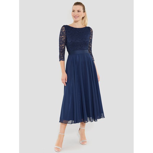 Swing Sukienka koktajlowa 77761710 Granatowy Regular Fit ze sklepu MODIVO w kategorii Sukienki - zdjęcie 182619237