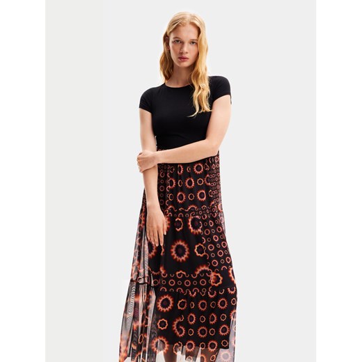 Desigual Sukienka letnia Galiana 24SWVK65 Czarny Regular Fit ze sklepu MODIVO w kategorii Sukienki - zdjęcie 182619315