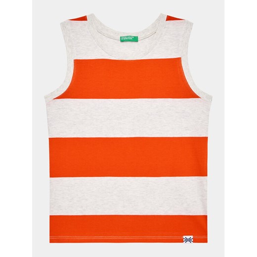 United Colors Of Benetton Top 3ZNBGH00M Czerwony Regular Fit ze sklepu MODIVO w kategorii T-shirty chłopięce - zdjęcie 182619366