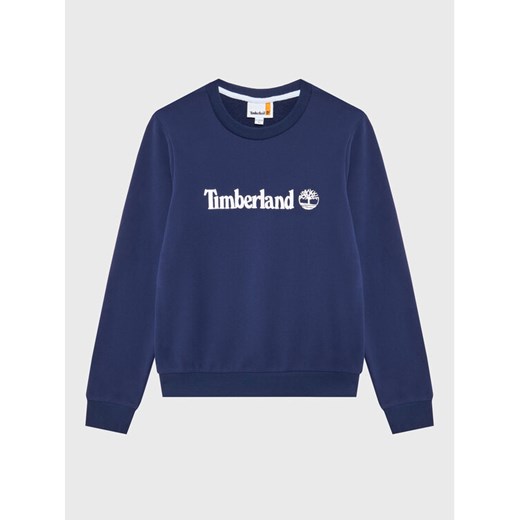 Timberland Bluza T25U06 S Granatowy Regular Fit ze sklepu MODIVO w kategorii Bluzy chłopięce - zdjęcie 182619397