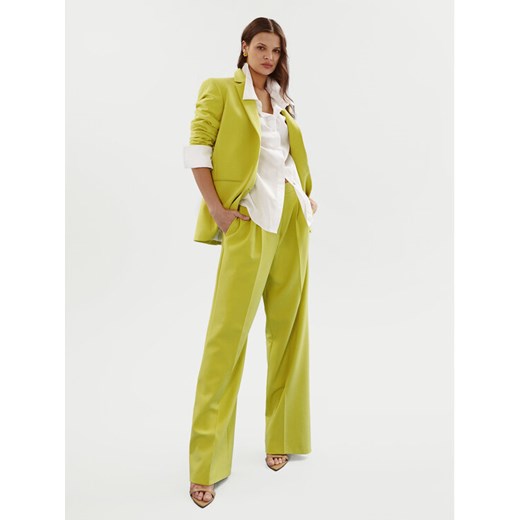 Hugo Spodnie materiałowe Helepher 50508637 Zielony Relaxed Fit ze sklepu MODIVO w kategorii Spodnie damskie - zdjęcie 182619478