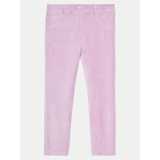 United Colors Of Benetton Spodnie materiałowe 4DZBGE00L Fioletowy Regular Fit ze sklepu MODIVO w kategorii Spodnie dziewczęce - zdjęcie 182619517