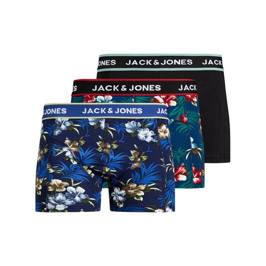 Jack&Jones Komplet 3 par bokserek Flower 12171253 Kolorowy ze sklepu MODIVO w kategorii Majtki męskie - zdjęcie 182619598
