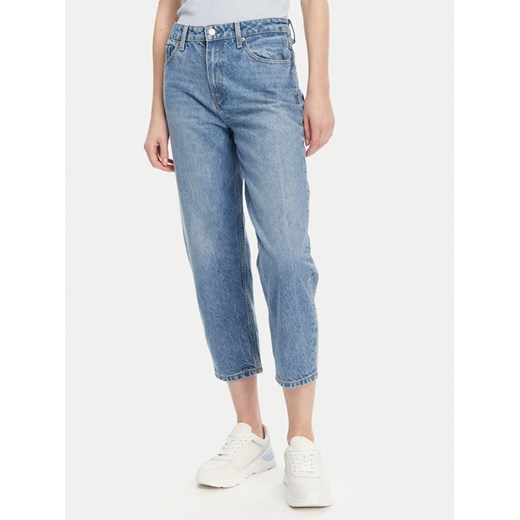 Tommy Hilfiger Jeansy WW0WW44365 Niebieski Tapered Fit ze sklepu MODIVO w kategorii Jeansy damskie - zdjęcie 182619639