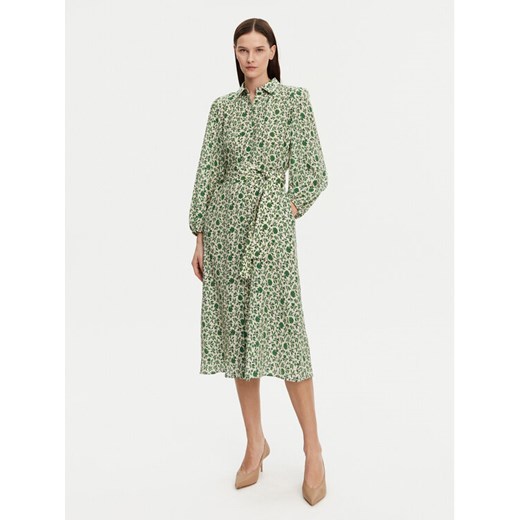 Weekend Max Mara Sukienka koszulowa Wales 2515221122 Zielony Regular Fit ze sklepu MODIVO w kategorii Sukienki - zdjęcie 182619669