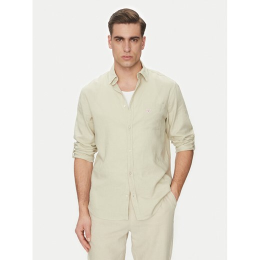 Guess Koszula F4GH00 WG3L0 Zielony Regular Fit ze sklepu MODIVO w kategorii Koszule męskie - zdjęcie 182619708