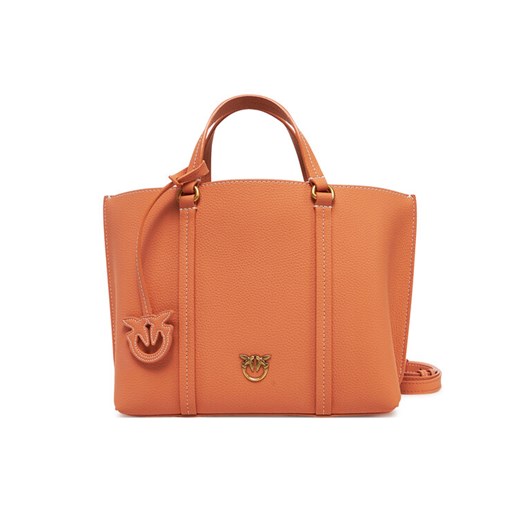 PINKO Torebka Carrie Shopper Classic AI 24-25 PLTT 102833 Pomarańczowy ze sklepu MODIVO w kategorii Torebki damskie - zdjęcie 182619755