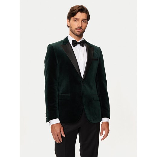 Hugo Marynarka Henry244E1X 50524909 Zielony Slim Fit ze sklepu MODIVO w kategorii Marynarki męskie - zdjęcie 182619827