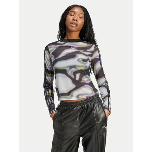adidas Bluzka Pride Shiny IZ4891 Kolorowy Slim Fit ze sklepu MODIVO w kategorii Bluzki damskie - zdjęcie 182619897