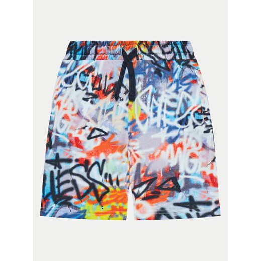 Guess Szorty sportowe L4GD11 KA6R3 Kolorowy Relaxed Fit ze sklepu MODIVO w kategorii Spodenki chłopięce - zdjęcie 182619899