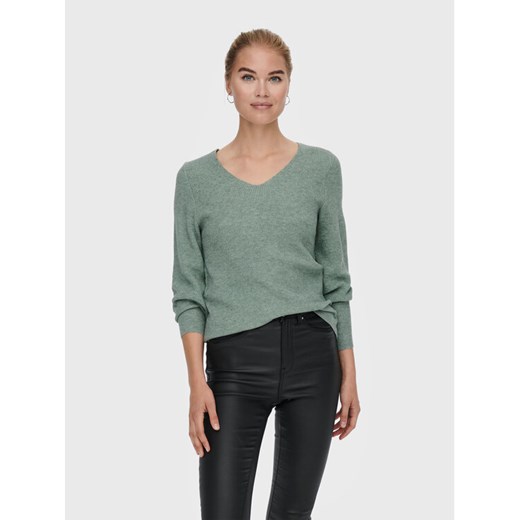 ONLY Sweter Atia 15230147 Zielony Regular Fit ze sklepu MODIVO w kategorii Swetry damskie - zdjęcie 182619905