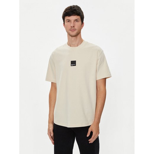 Karl Lagerfeld Jeans T-Shirt 245D1705 Beżowy Regular Fit ze sklepu MODIVO w kategorii T-shirty męskie - zdjęcie 182619945