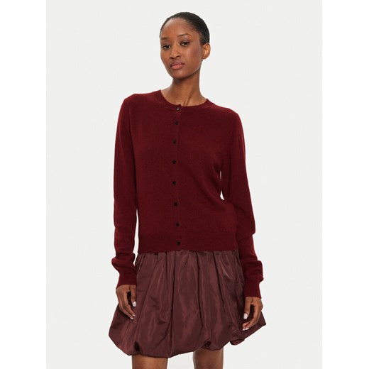 Herskind Kardigan Roselle 5241969 Bordowy Regular Fit ze sklepu MODIVO w kategorii Swetry damskie - zdjęcie 182619965