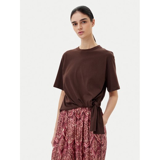 ViCOLO T-Shirt UD0043 Brązowy Regular Fit ze sklepu MODIVO w kategorii Bluzki damskie - zdjęcie 182619995