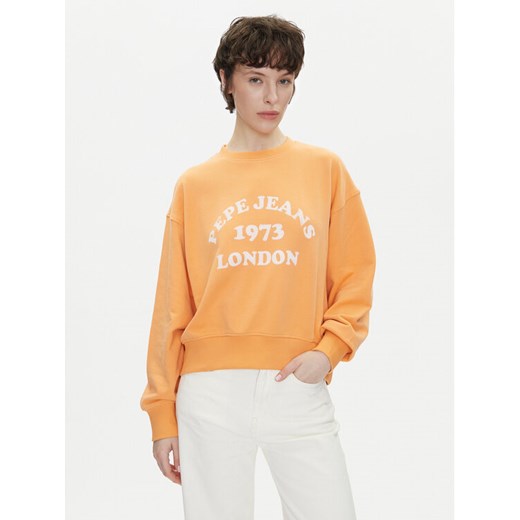 Pepe Jeans Bluza Venus PL581487 Pomarańczowy Loose Fit ze sklepu MODIVO w kategorii Bluzy damskie - zdjęcie 182620048