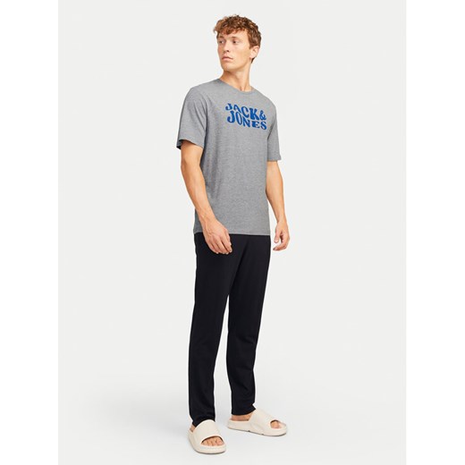 Jack&Jones Piżama Elton 12266998 Szary Standard Fit ze sklepu MODIVO w kategorii Piżamy męskie - zdjęcie 182620056