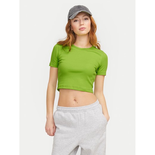 JJXX T-Shirt Florie 12217164 Zielony Slim Fit ze sklepu MODIVO w kategorii Bluzki damskie - zdjęcie 182620059