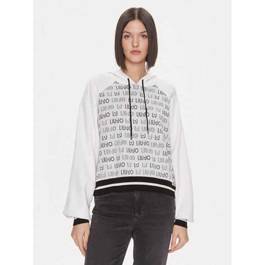 Liu Jo Sport Sweter TF3209 MA63L Biały Regular Fit ze sklepu MODIVO w kategorii Swetry damskie - zdjęcie 182620129