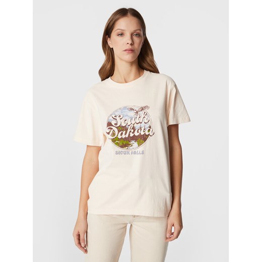 BDG Urban Outfitters T-Shirt 75440644 Écru Regular Fit ze sklepu MODIVO w kategorii Bluzki damskie - zdjęcie 182620135