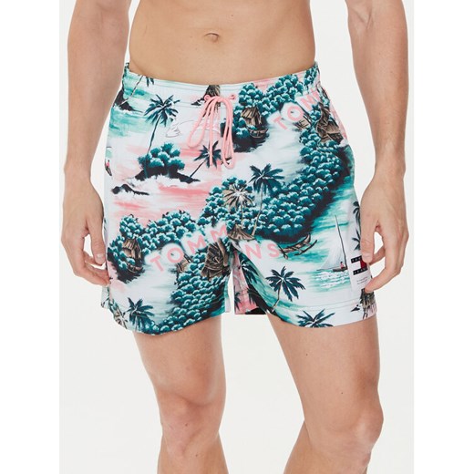 Tommy Hilfiger Szorty kąpielowe UM0UM03150 Kolorowy Regular Fit ze sklepu MODIVO w kategorii Kąpielówki - zdjęcie 182620158