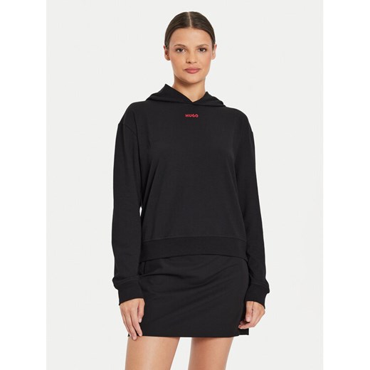 Hugo Bluza 50490594 Czarny Relaxed Fit ze sklepu MODIVO w kategorii Bluzy damskie - zdjęcie 182620219