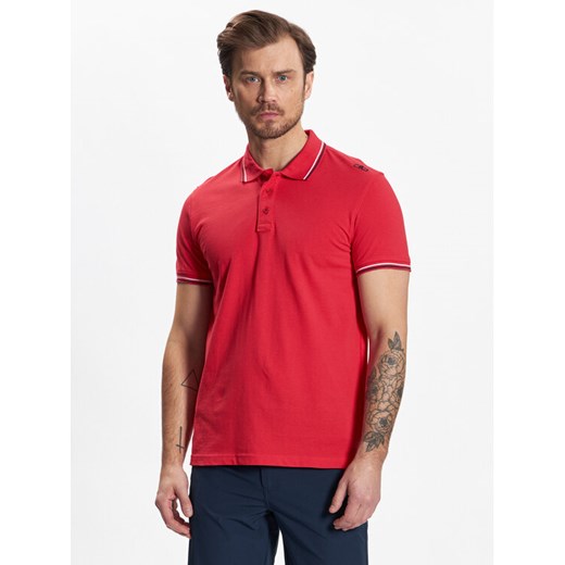 CMP Polo 39D8367 Czerwony Regular Fit ze sklepu MODIVO w kategorii T-shirty męskie - zdjęcie 182620227