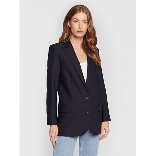 Zadig&Voltaire Marynarka Viva Strass Love Now WWBL00014 Granatowy Regular Fit ze sklepu MODIVO w kategorii Marynarki damskie - zdjęcie 182620258