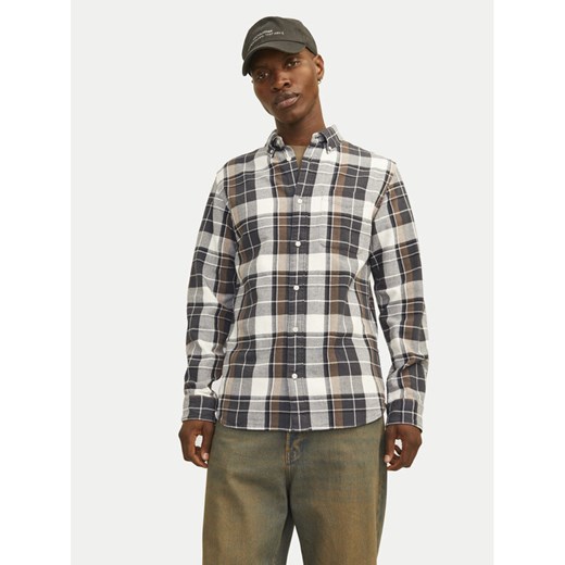 Jack&Jones Koszula Blubrook 12260710 Brązowy Comfort Fit ze sklepu MODIVO w kategorii Koszule męskie - zdjęcie 182620269