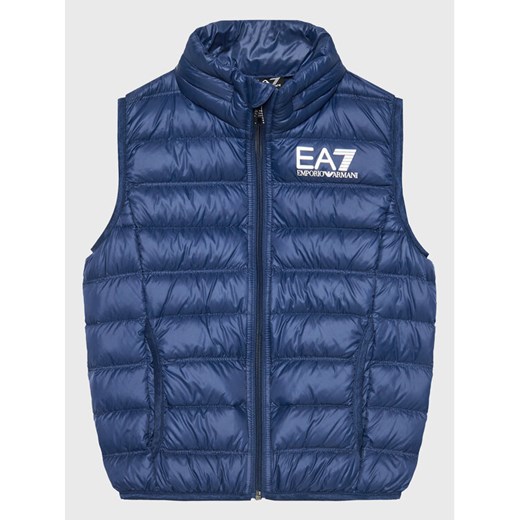 EA7 Emporio Armani Kamizelka 8NBQ02 BN29Z 1554 Granatowy Regular Fit ze sklepu MODIVO w kategorii Kamizelki chłopięce - zdjęcie 182620327