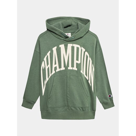 Champion Bluza Maxi Bookstore 306358 Zielony Oversize ze sklepu MODIVO w kategorii Bluzy chłopięce - zdjęcie 182620356