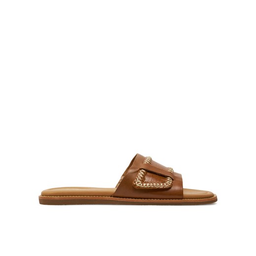 Clarks Klapki Maritime Mule 26176402 Brązowy ze sklepu MODIVO w kategorii Klapki damskie - zdjęcie 182620388