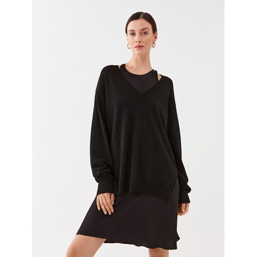 TWINSET Sukienka codzienna Abito 232TP3211 Czarny Regular Fit ze sklepu MODIVO w kategorii Sukienki - zdjęcie 182620415