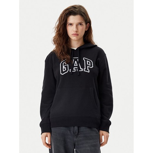 Gap Bluza 870537-02 Czarny Relaxed Fit ze sklepu MODIVO w kategorii Bluzy damskie - zdjęcie 182620459